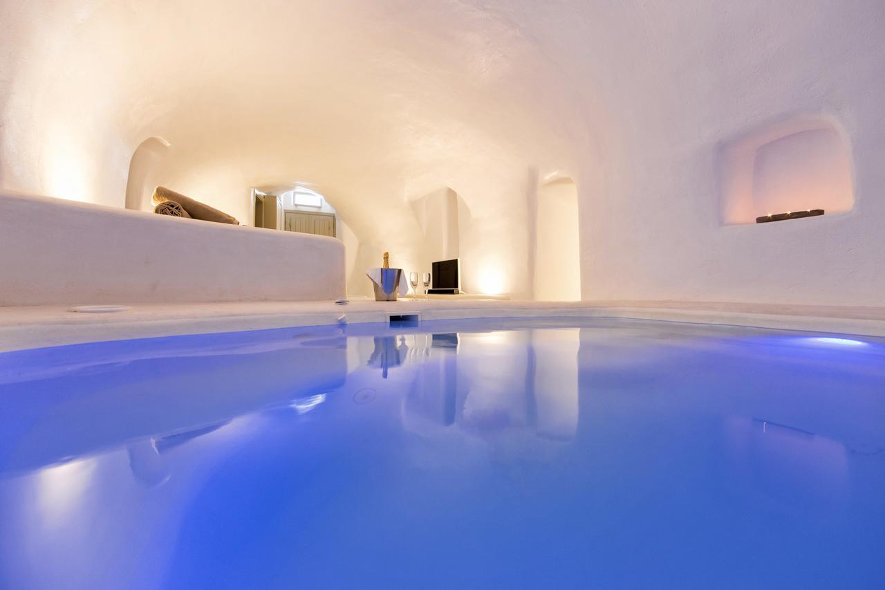 Kampanario Luxury Villa Megalochori  Luaran gambar